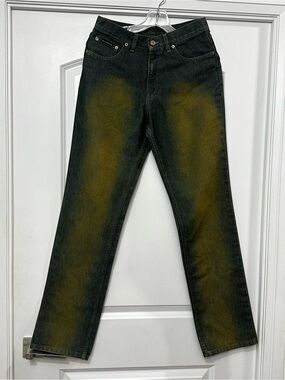 Vintage 90s Y2K Carreli Dan Becidan Mud Wash Acid Denim Jeans Made in Canada 31